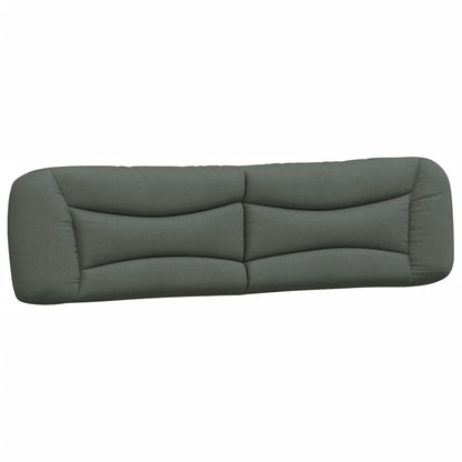 Bett mit Matratze "Hvar" Dunkelgrau 200x200 cm Stoff
