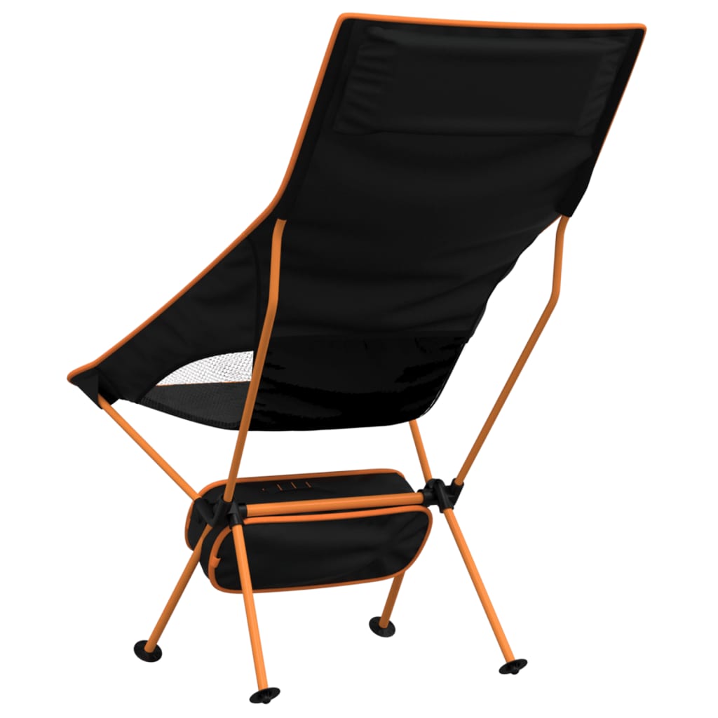 Campingstühle 2 Stk. Klappbar Schwarz Oxford-Gewebe Aluminium