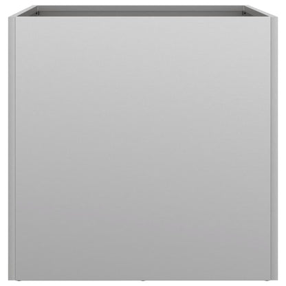 Pflanzkübel 2 Stk. Silbern 49x47x46 cm Verzinkter Stahl