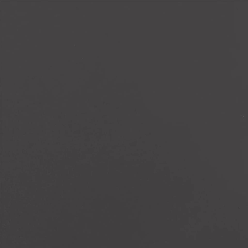 Pflanzkübel Schwarz 42x38x75 cm Stahl