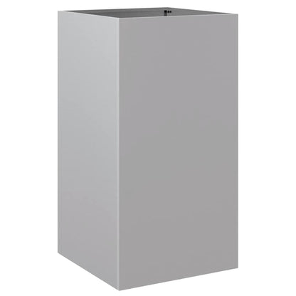 Pflanzkübel Silbern 42x38x75 cm Verzinkter Stahl