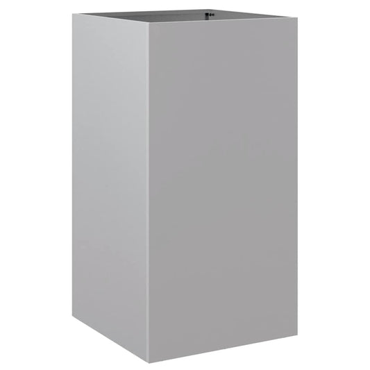 Pflanzkübel Silbern 42x38x75 cm Verzinkter Stahl