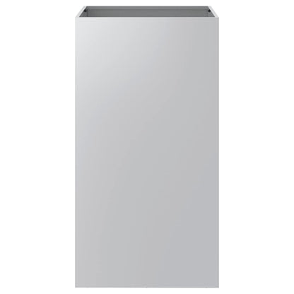 Pflanzkübel Silbern 42x38x75 cm Verzinkter Stahl