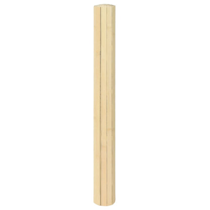Teppich Rechteckig Hell Natur 60x200 cm Bambus