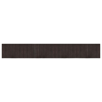 Teppich Rechteckig Dunkelbraun 60x400 cm Bambus