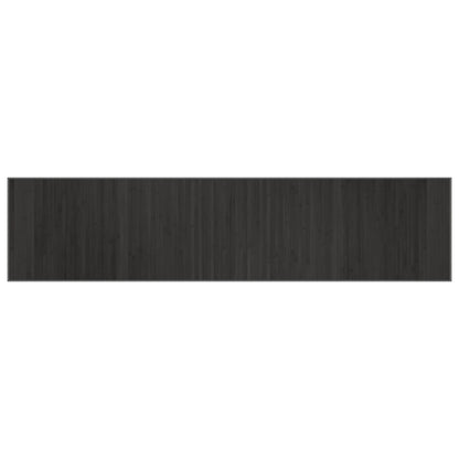 Teppich Rechteckig Grau 70x300 cm Bambus