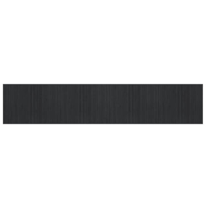 Teppich Rechteckig Grau 80x400 cm Bambus