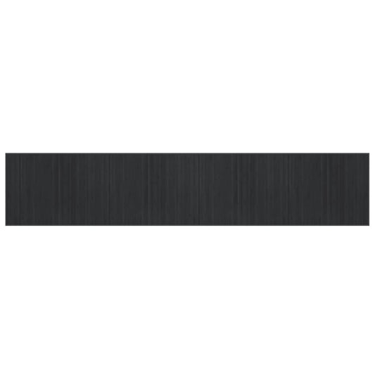Teppich Rechteckig Grau 80x400 cm Bambus