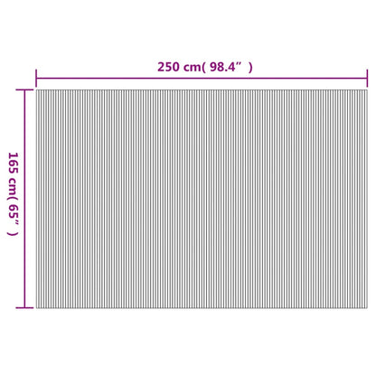 Paravent Braun 165x250 cm Bambus