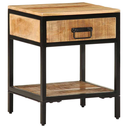 Nachttisch Braun 40 x 35 x 50 cm Massivholz Mango
