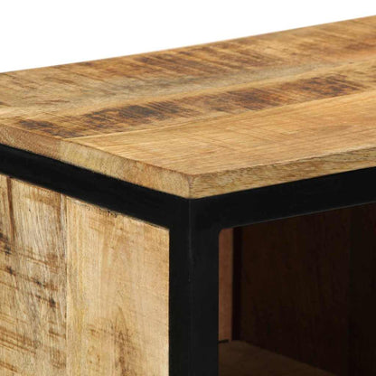Schuhschrank Braun 50 x 30 x 110 cm Massivholz Mango
