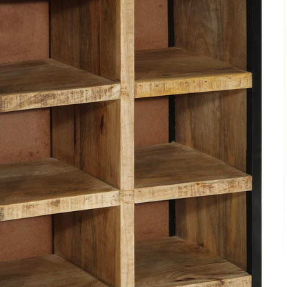 Schuhschrank Braun 50 x 30 x 110 cm Massivholz Mango