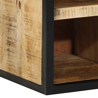 Schuhschrank Braun 50 x 30 x 110 cm Massivholz Mango