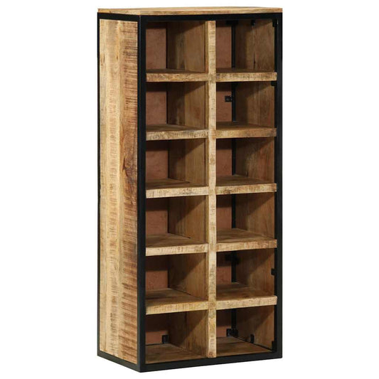 Schuhschrank Braun 50 x 30 x 110 cm Massivholz Mango