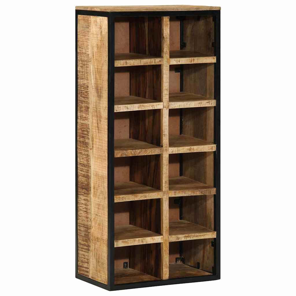 Schuhschrank Braun 50 x 30 x 110 cm Massivholz Mango