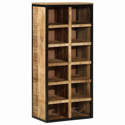 Schuhschrank Braun 50 x 30 x 110 cm Massivholz Mango