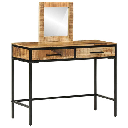 Schminktisch Braun 100 x 40 x 120 cm Massivholz Mango