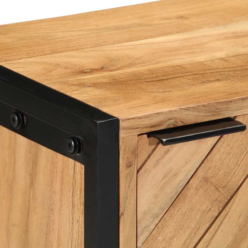 Nachttisch Braun 40 x 30 x 50 cm Massivholz Akazie