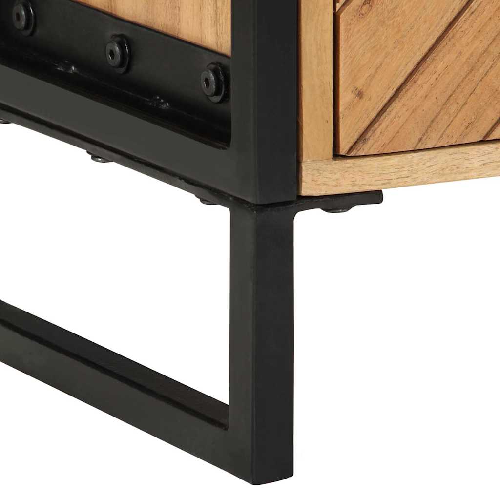 Nachttisch Braun 40 x 30 x 50 cm Massivholz Akazie