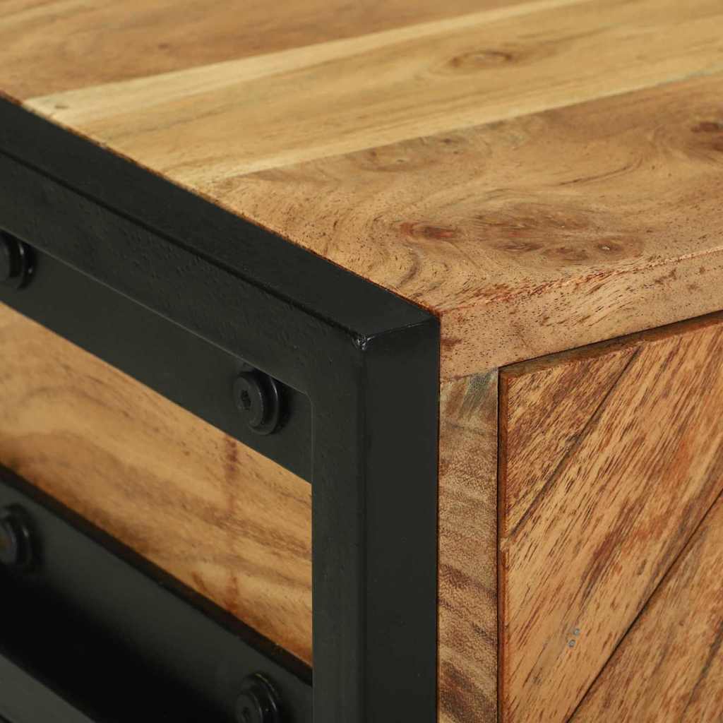 Nachttisch Braun 40 x 35 x 50 cm Massivholz Akazie