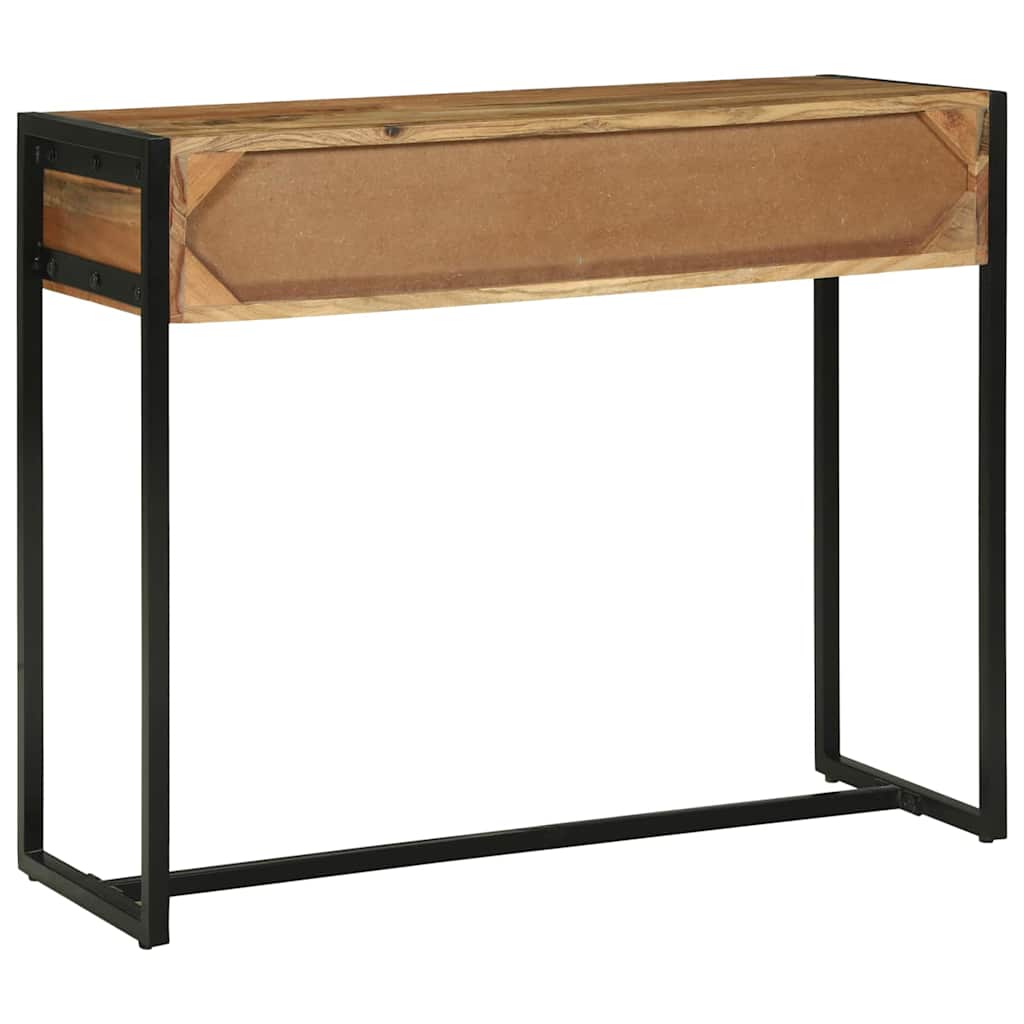 Konsolentisch Braun 90 x 35 x 75 cm massives Mangoholz