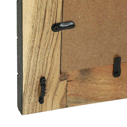 Spiegel Schwarz und Braun 50 x 2 x 50 cm Massivholz Akazie