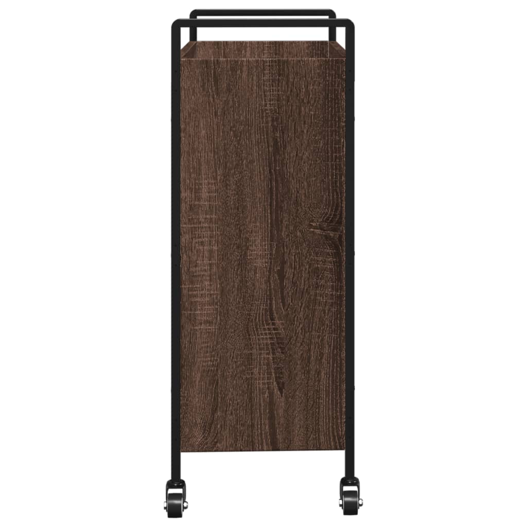 Küchenwagen Braun Eichen-Optik 70x30x82 cm Holzwerkstoff