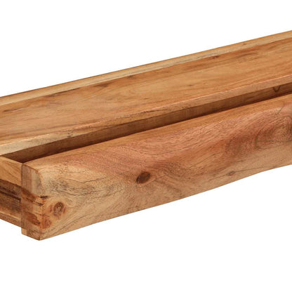 Wandregale 2 Stk. 100x17x8 cm Massivholz Akazie