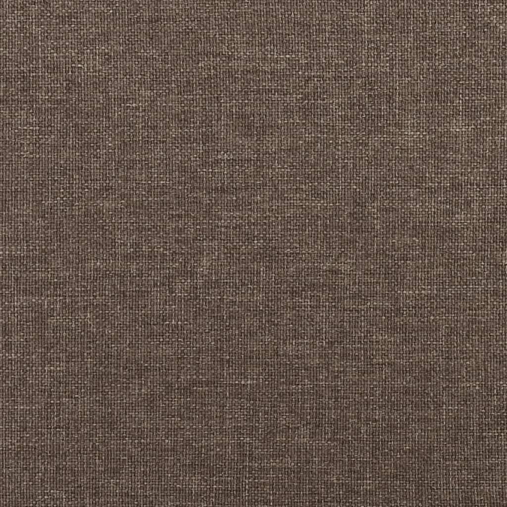 Schlafsofa 2-Sitzer mit 2 Kissen Taupe Stoff