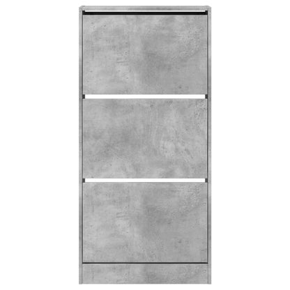 Schuhschrank Betongrau 60x21x125,5 cm Holzwerkstoff
