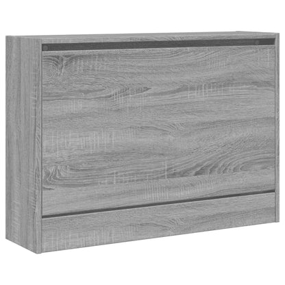 Schuhschrank Grau Sonoma 80x21x57 cm Holzwerkstoff