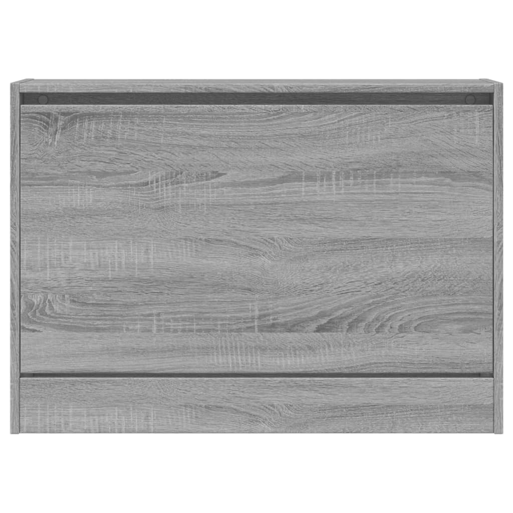 Schuhschrank Grau Sonoma 80x21x57 cm Holzwerkstoff