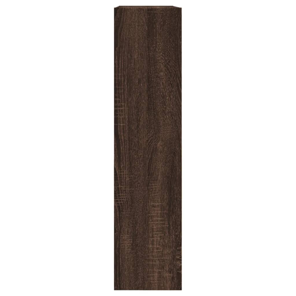 Schuhschrank Braun Eichen-Optik 80x21x87,5 cm Holzwerkstoff