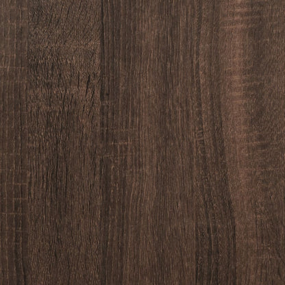 Schuhschrank Braun Eichen-Optik 80x21x87,5 cm Holzwerkstoff