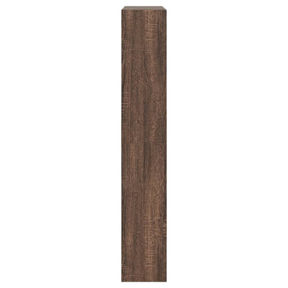 Schuhschrank Braun Eichen-Optik 80x21x125,5 cm Holzwerkstoff