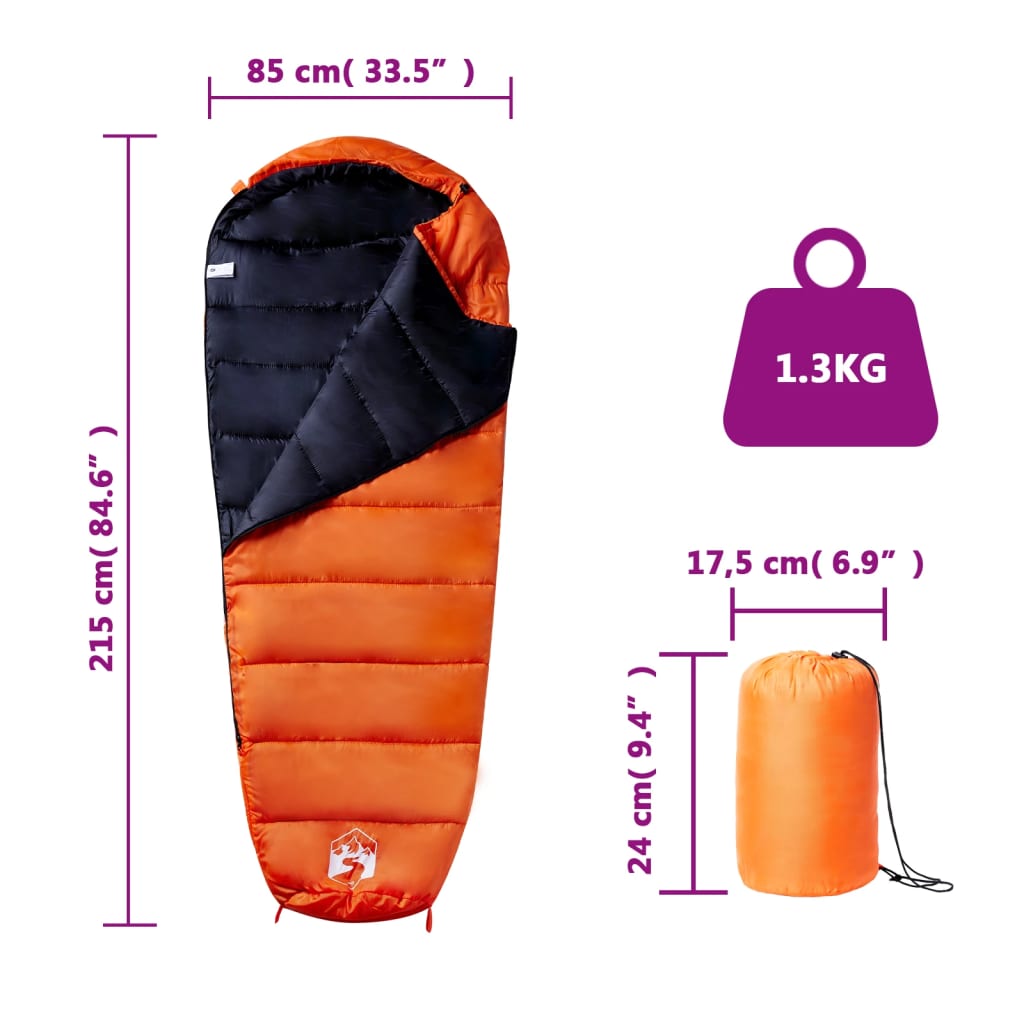 Mumienschlafsack für Erwachsene Camping 3 Jahreszeiten