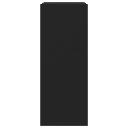 Schuhschrank mit 2 Klappen Schwarz 60x42x108 cm