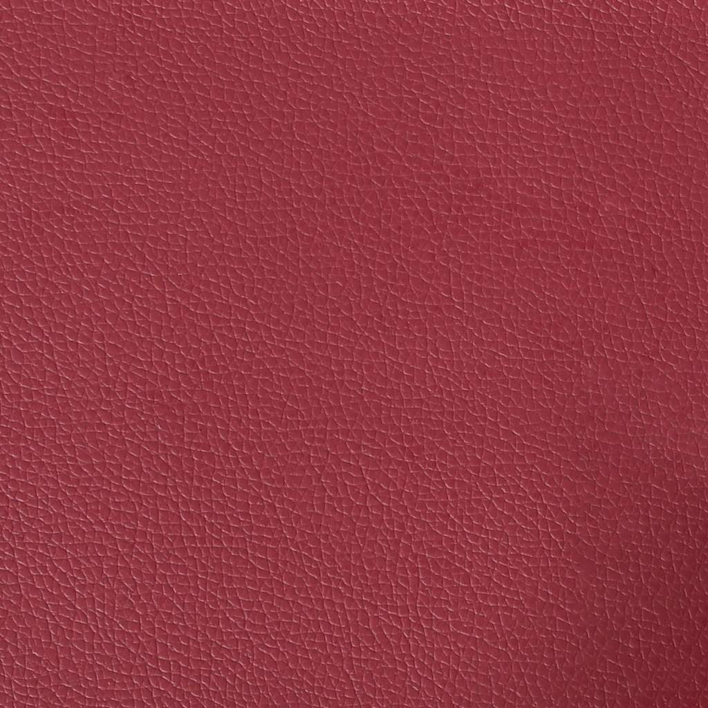 Chesterfield-Sofa 3-Sitzer Weinrot Kunstleder
