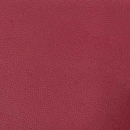 Chesterfield-Sofa 3-Sitzer Weinrot Kunstleder