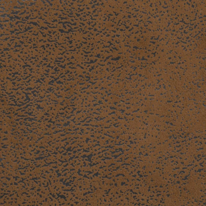 Chesterfield-Sofa 3-Sitzer Braun Kunstleder in Wildleder-Optik