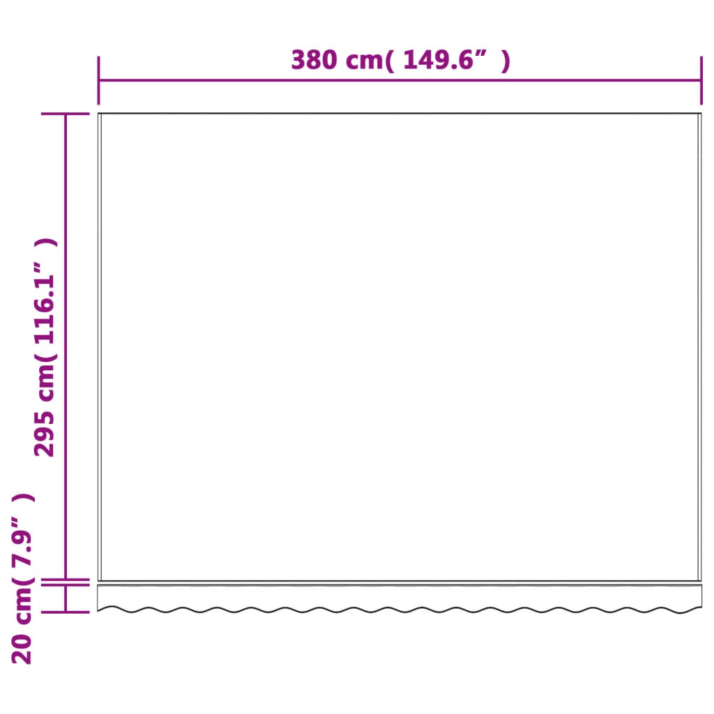 Markisenbespannung Rot und Weiß Gestreift 4x3 m