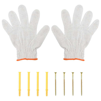 Wandregal 75x45x31 cm Silbern Edelstahl