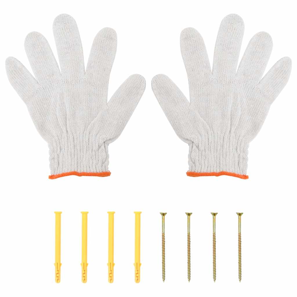 Wandregal 75x30x31 cm Silbern Edelstahl