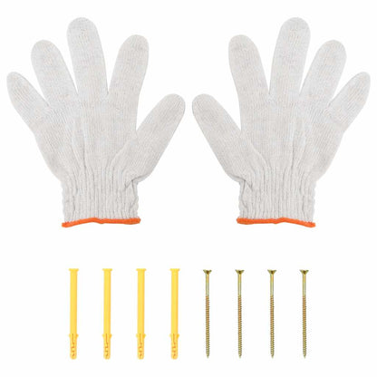 Wandregal 50x45x31 cm Silbern Edelstahl