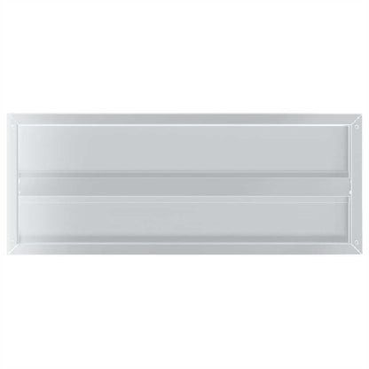 Wandregale 2 Stk. 75x30x3 cm Silbern Edelstahl
