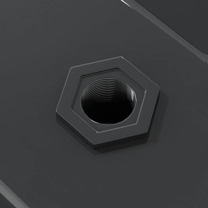 Wandregale 2 Stk. 75x23,5x3 cm Schwarz Edelstahl