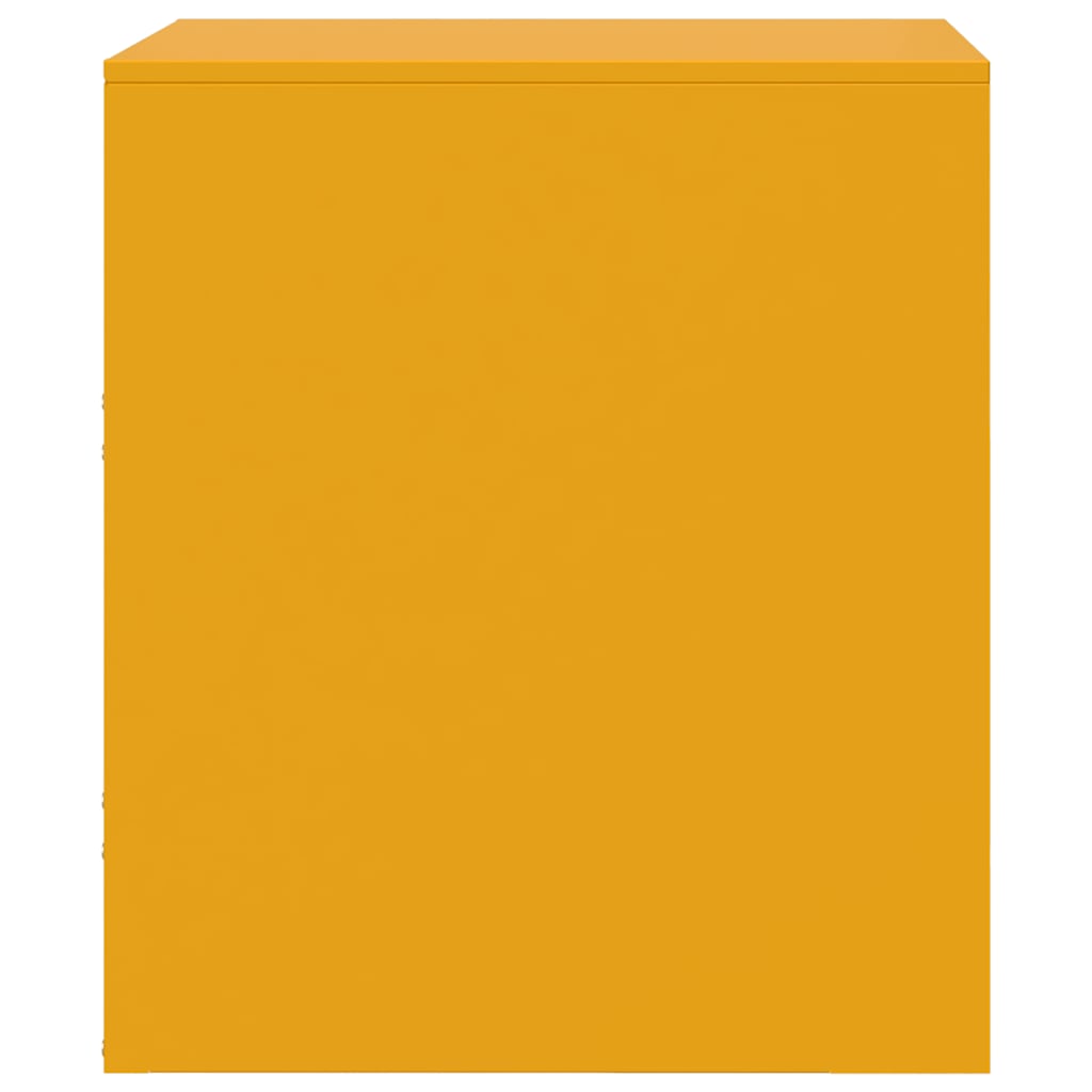 Nachttische 2 Stk. Gelb 34,5x39x44 cm Stahl