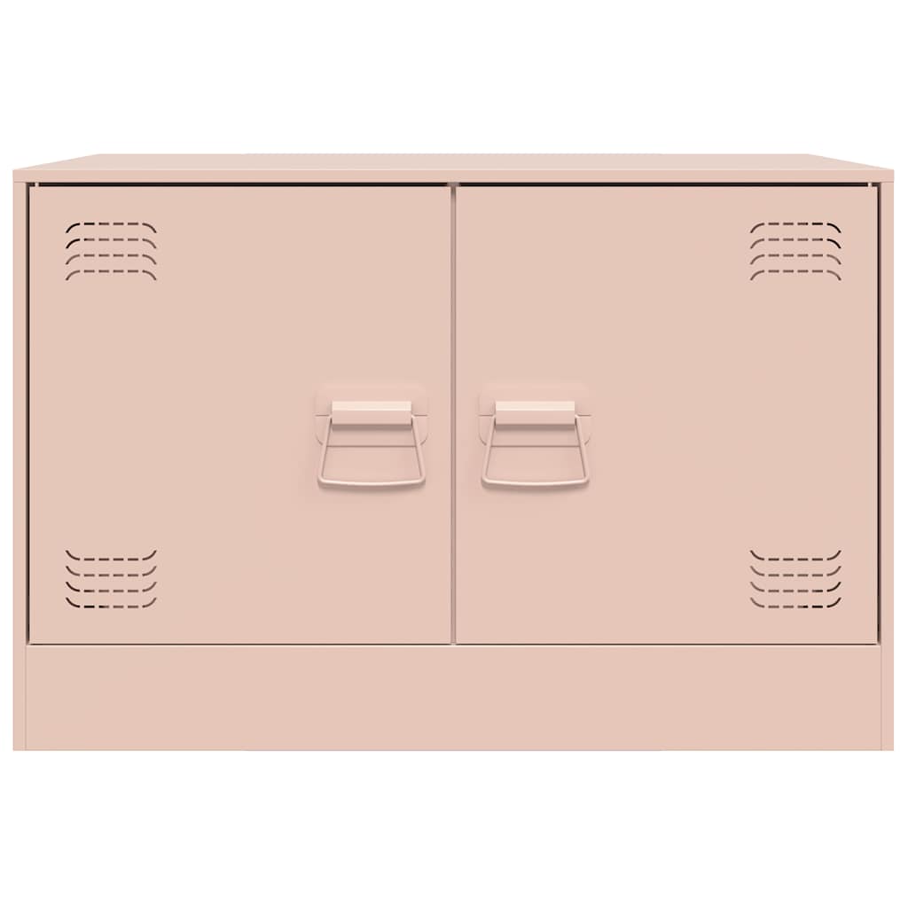 TV-Schrank Rosa 67x39x44 cm Stahl