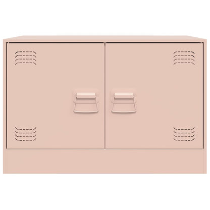 TV-Schrank Rosa 67x39x44 cm Stahl