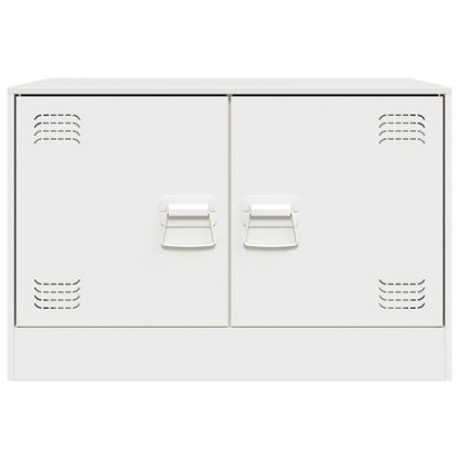 TV-Schrank Weiß 67x39x44 cm Stahl